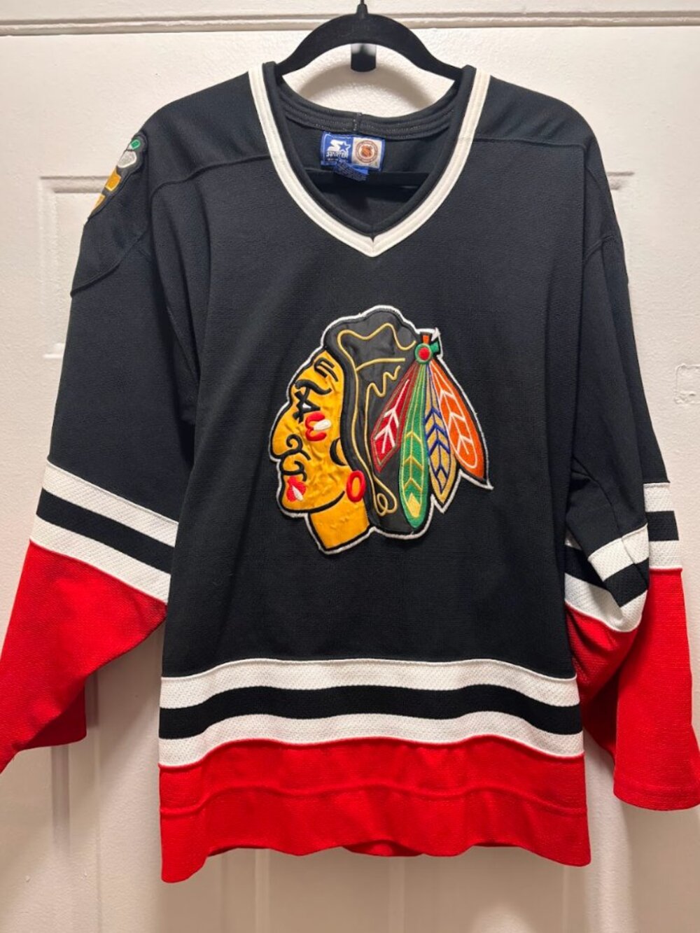 90s Starter Chicago Blackhawks Jersey, XL